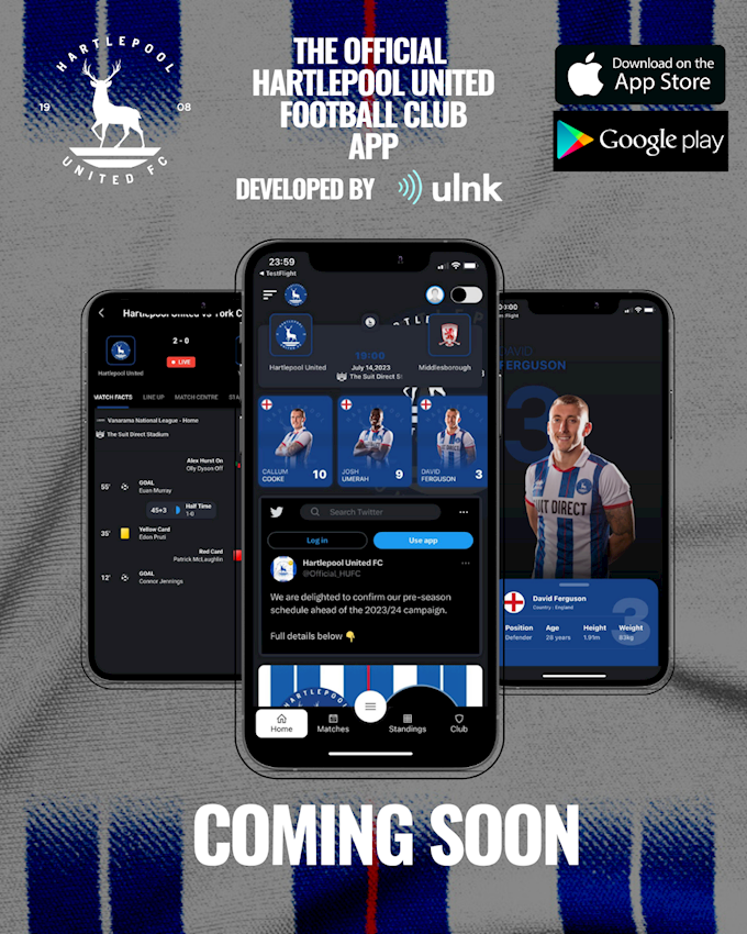 Hartlepool United launch new app! – News
